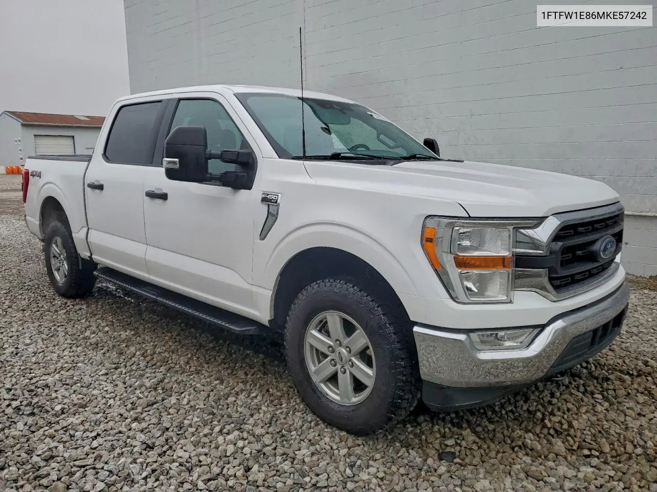 1FTFW1E86MKE57242 2021 Ford F150 Supercrew