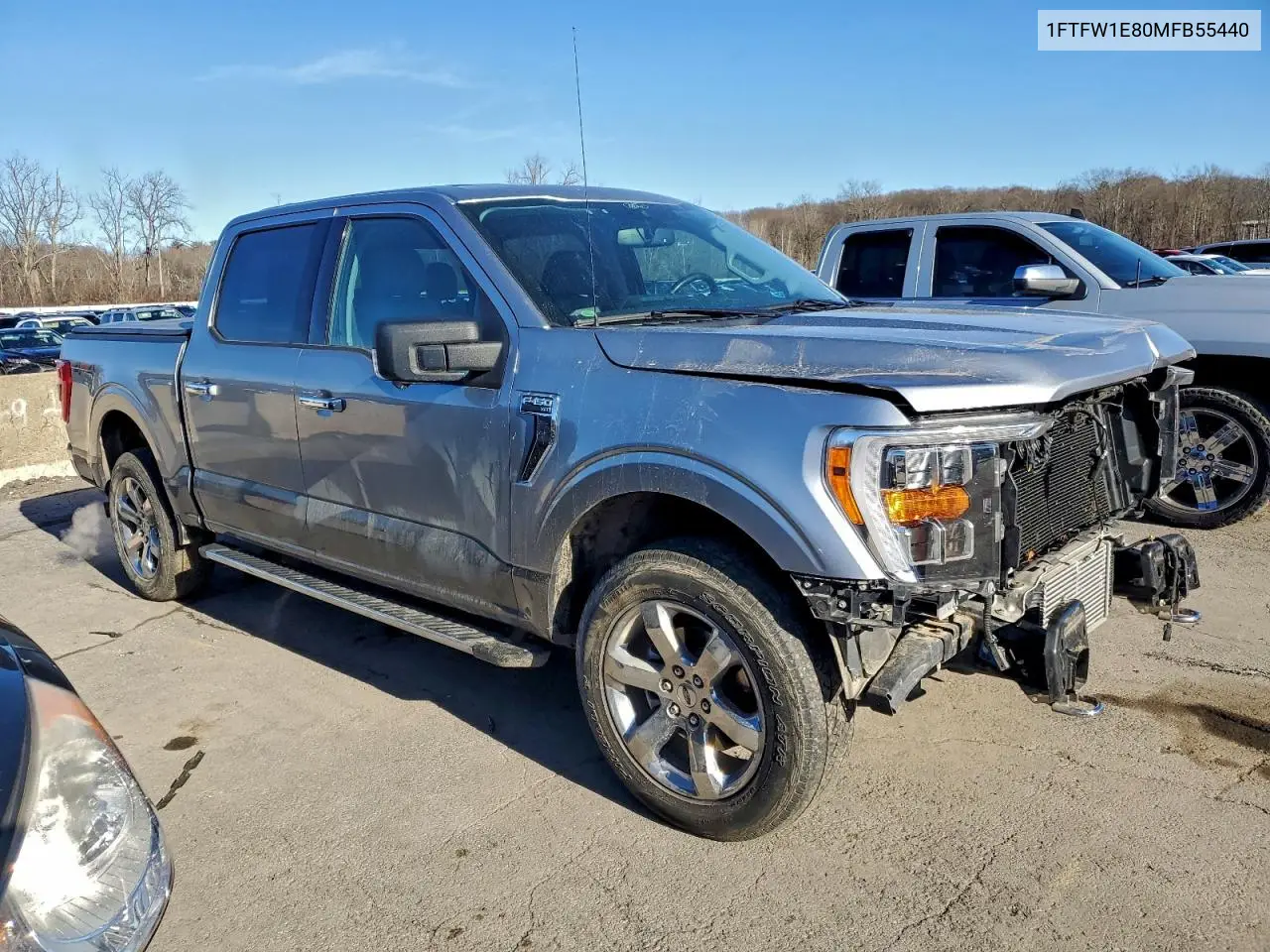 1FTFW1E80MFB55440 2021 Ford F150 Supercrew