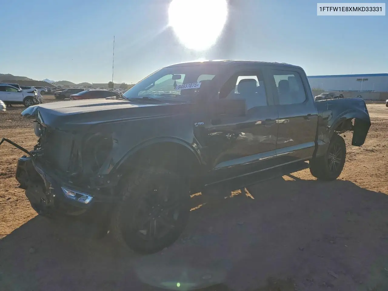 1FTFW1E8XMKD33331 2021 Ford F150 Supercrew