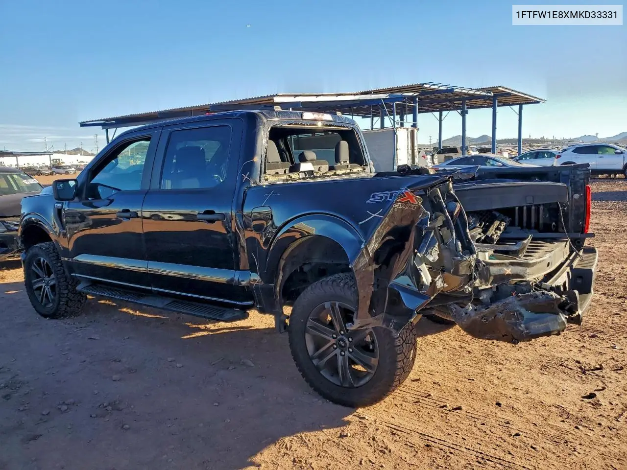 1FTFW1E8XMKD33331 2021 Ford F150 Supercrew