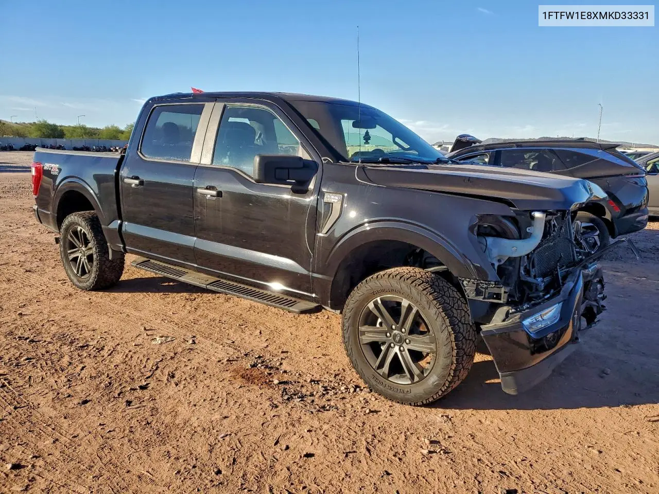 1FTFW1E8XMKD33331 2021 Ford F150 Supercrew