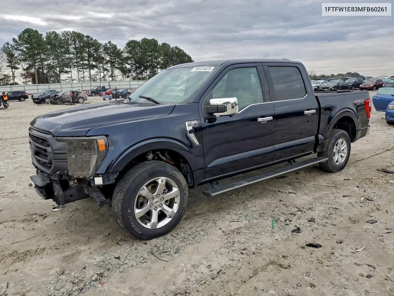 1FTFW1E83MFB60261 2021 Ford F150 Supercrew