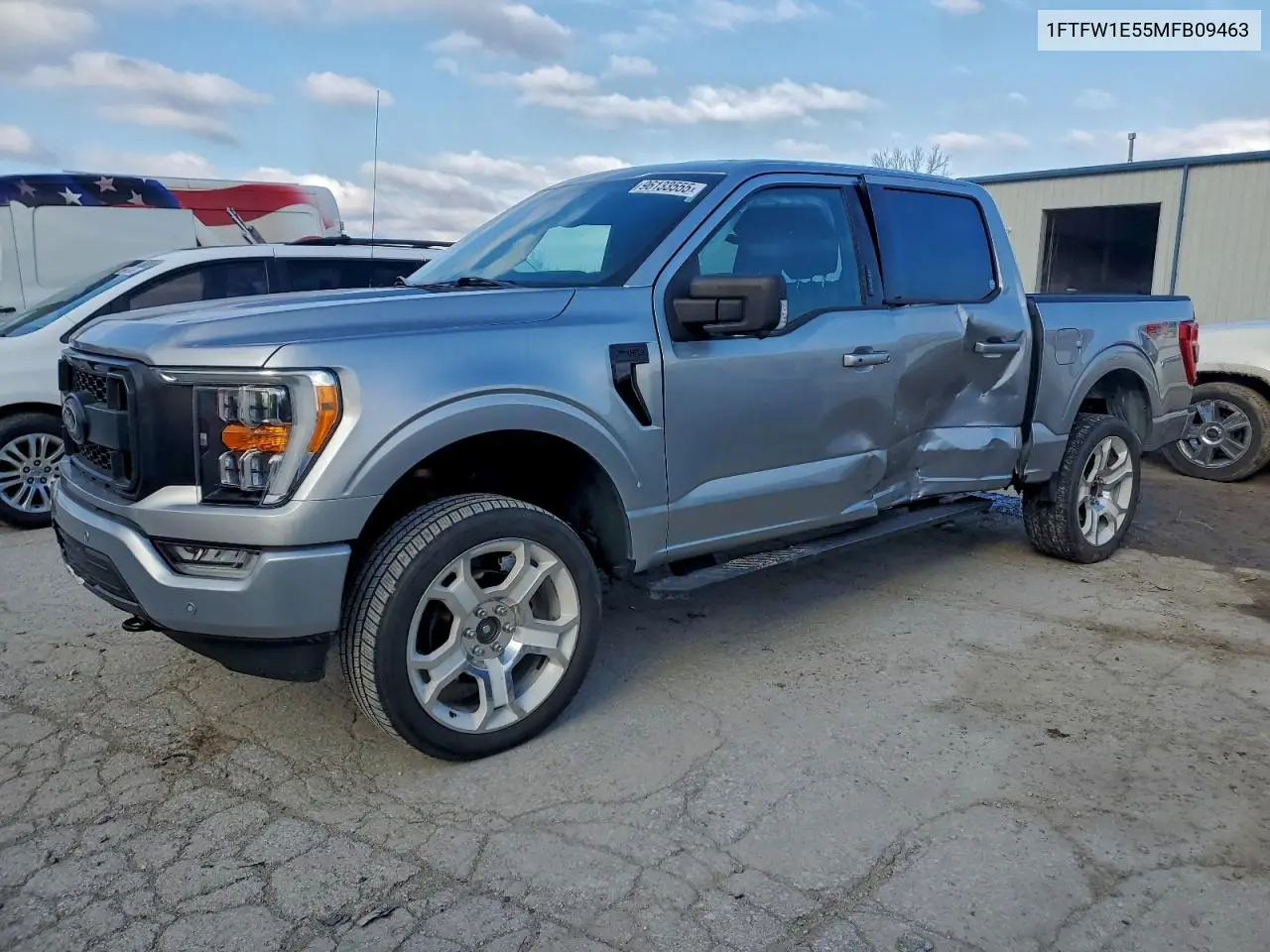 1FTFW1E55MFB09463 2021 Ford F150 Supercrew