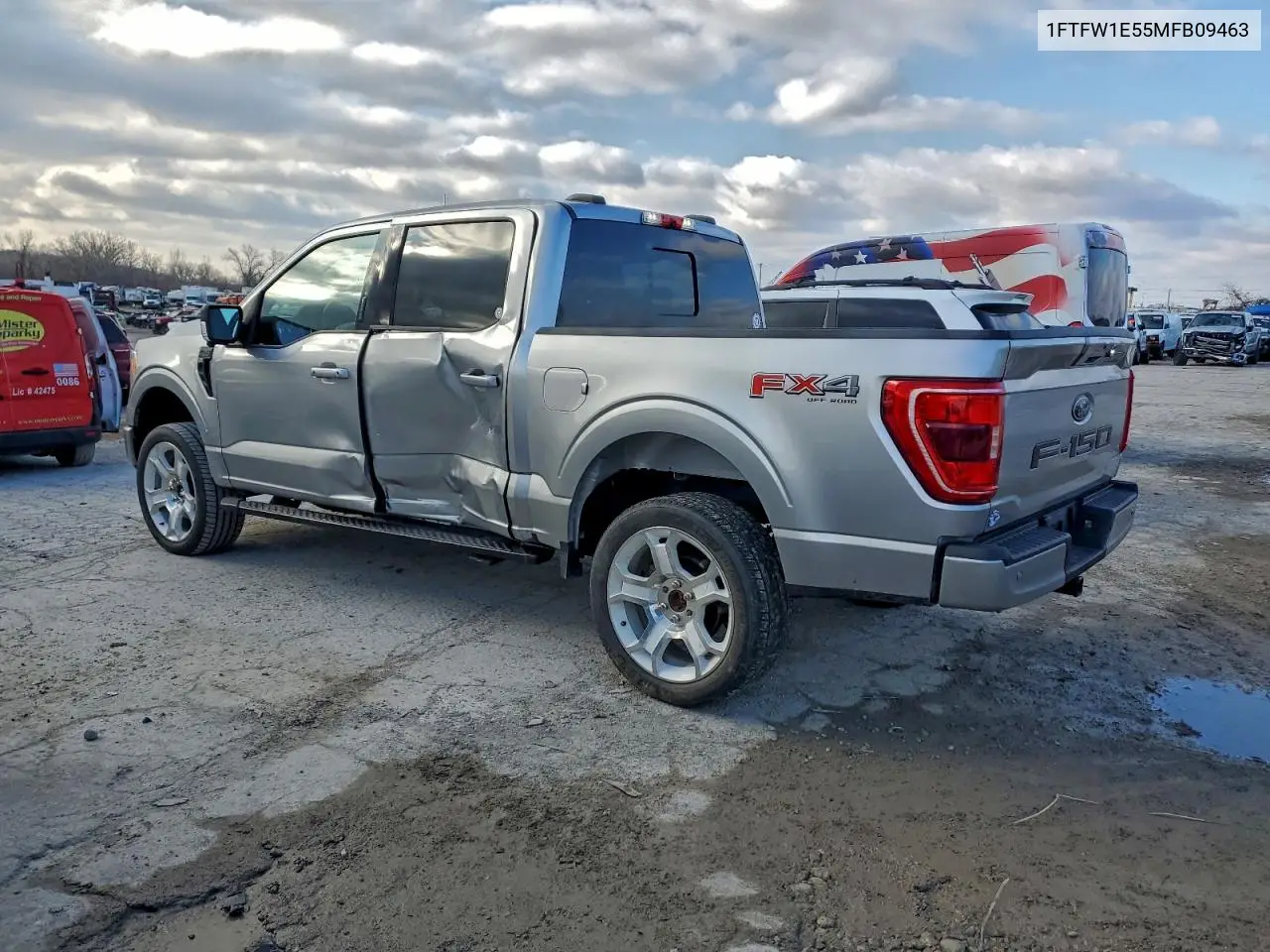 1FTFW1E55MFB09463 2021 Ford F150 Supercrew