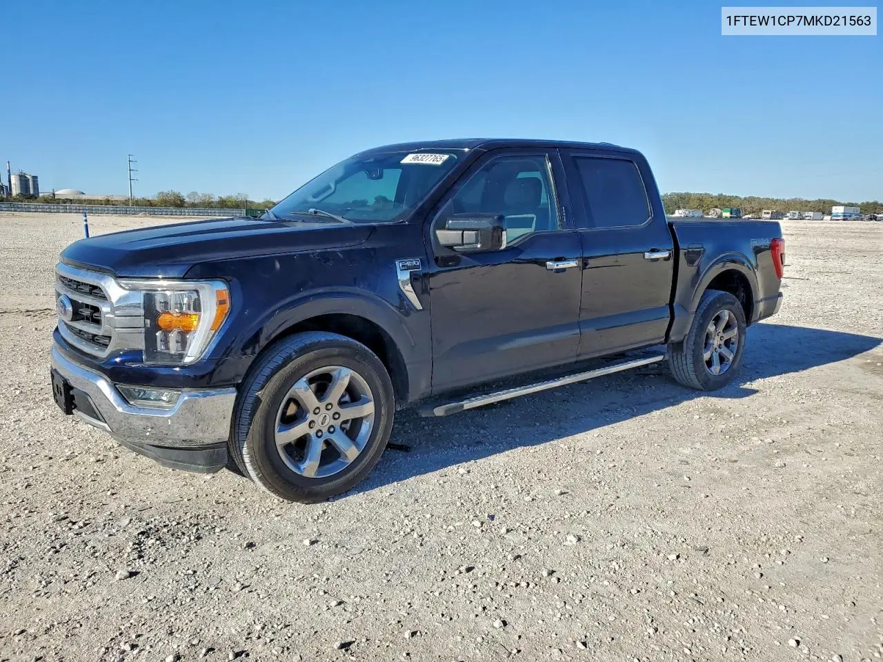 1FTEW1CP7MKD21563 2021 Ford F150 Supercrew