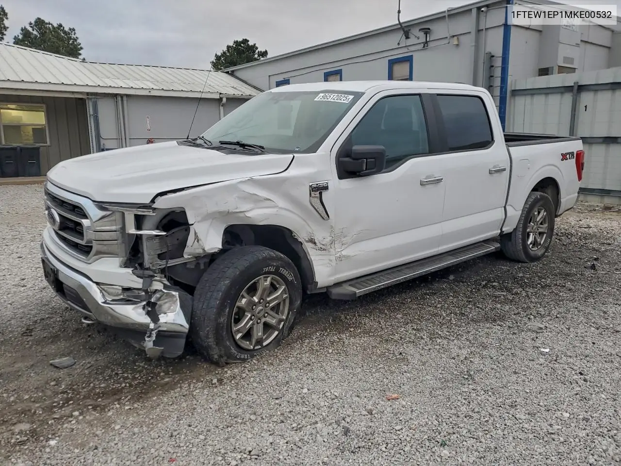 1FTEW1EP1MKE00532 2021 Ford F150 Supercrew