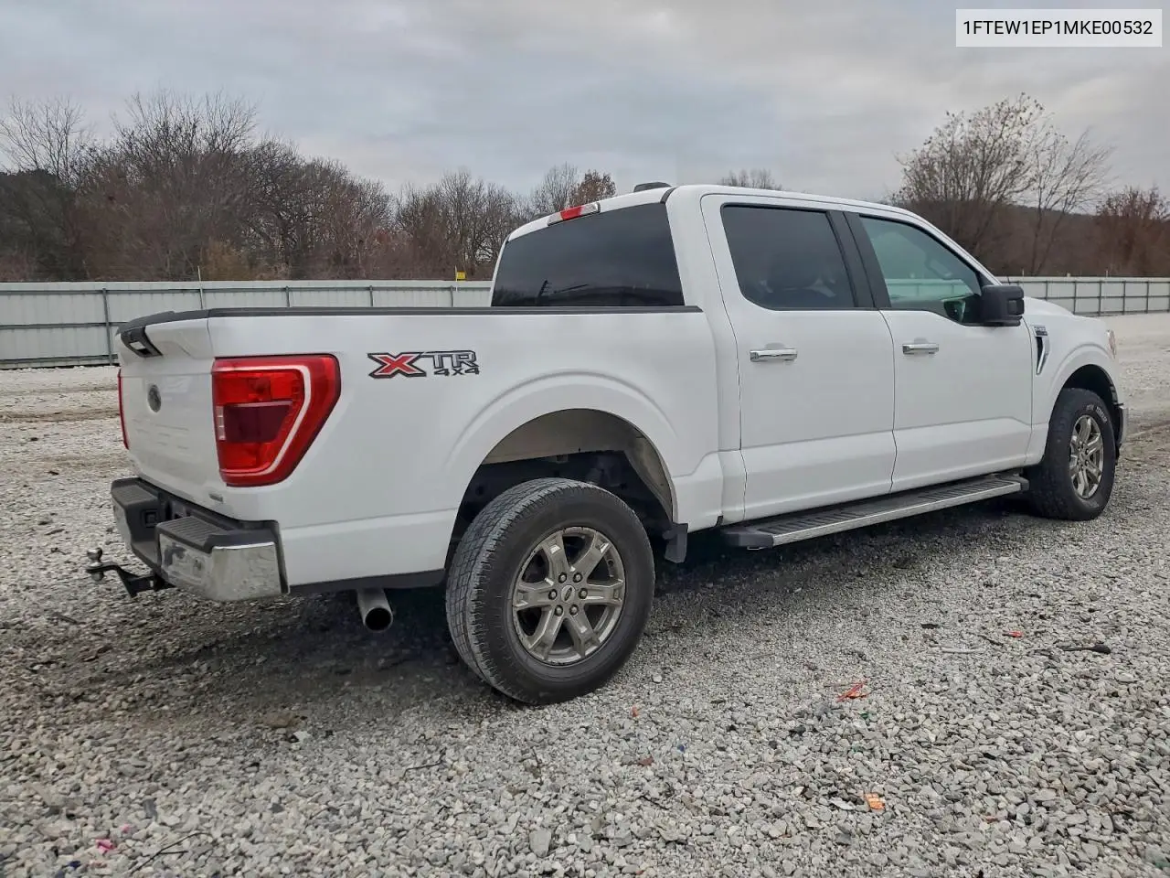 1FTEW1EP1MKE00532 2021 Ford F150 Supercrew