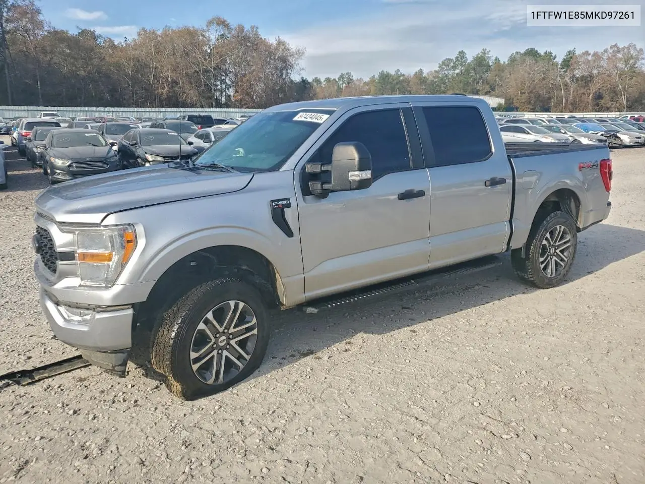 1FTFW1E85MKD97261 2021 Ford F150 Supercrew