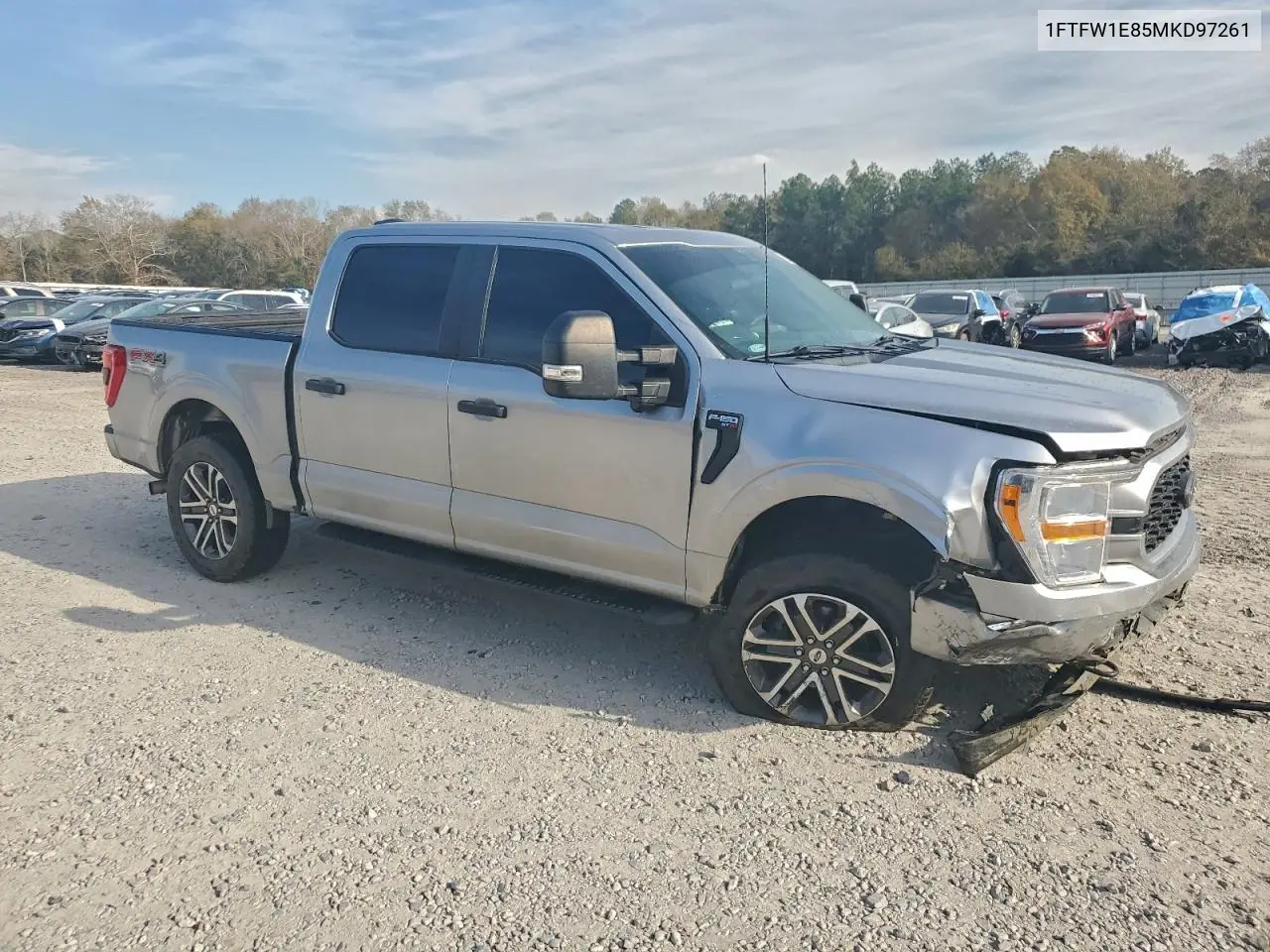 1FTFW1E85MKD97261 2021 Ford F150 Supercrew