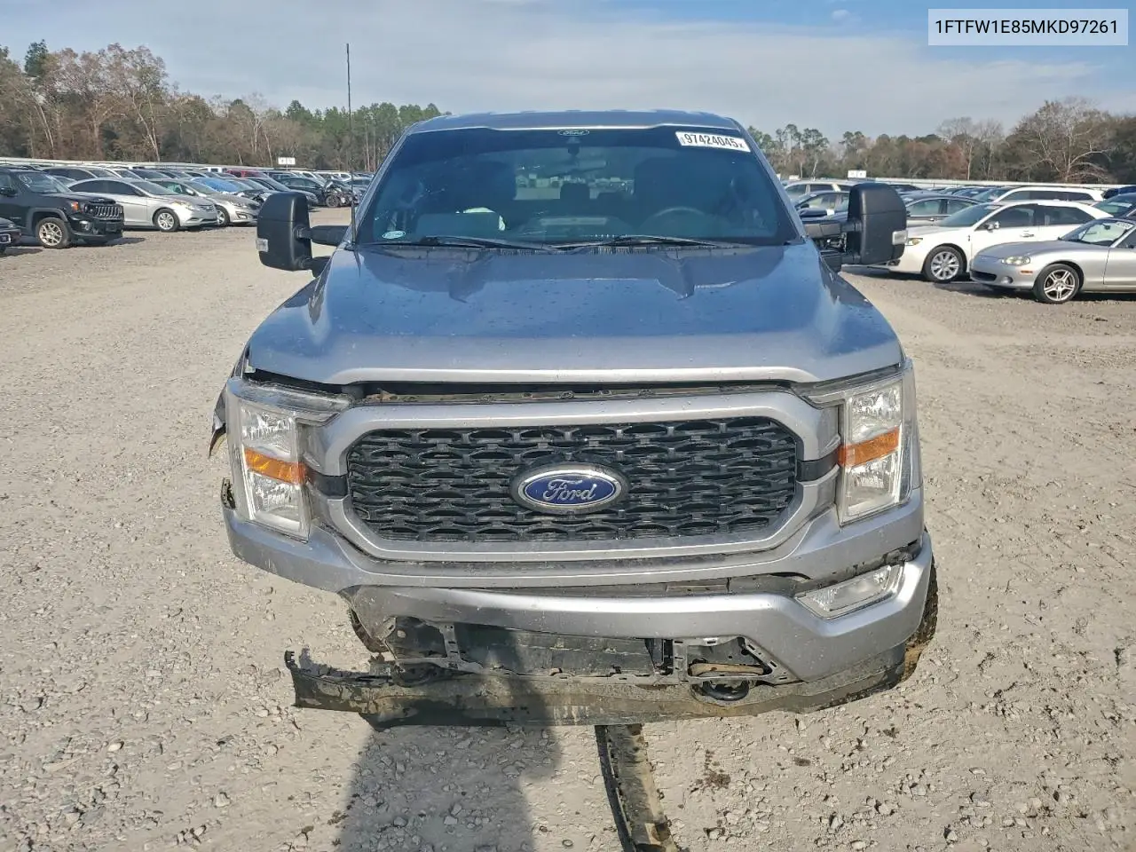 1FTFW1E85MKD97261 2021 Ford F150 Supercrew