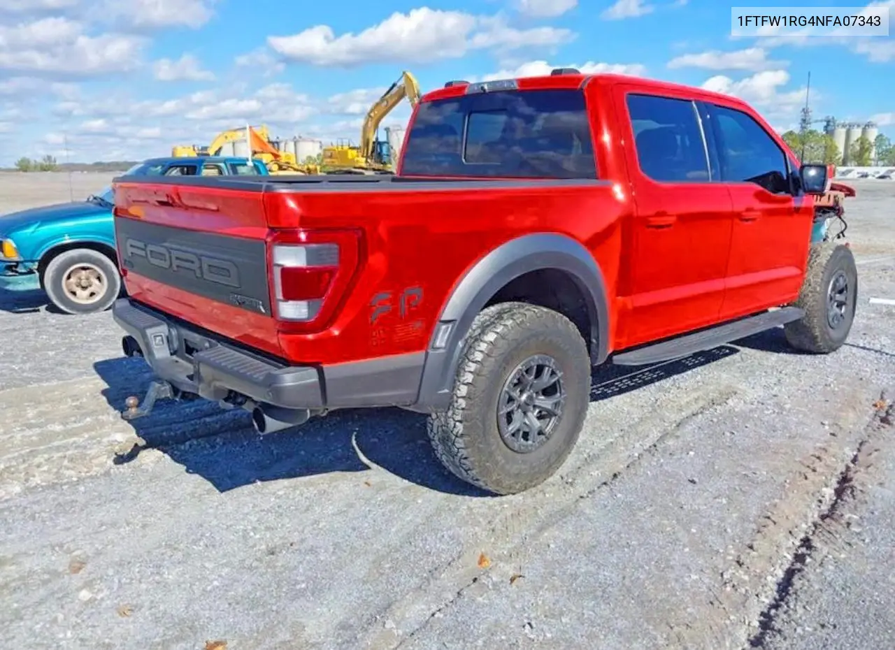 1FTFW1RG4NFA07343 2022 Ford F150 Raptor