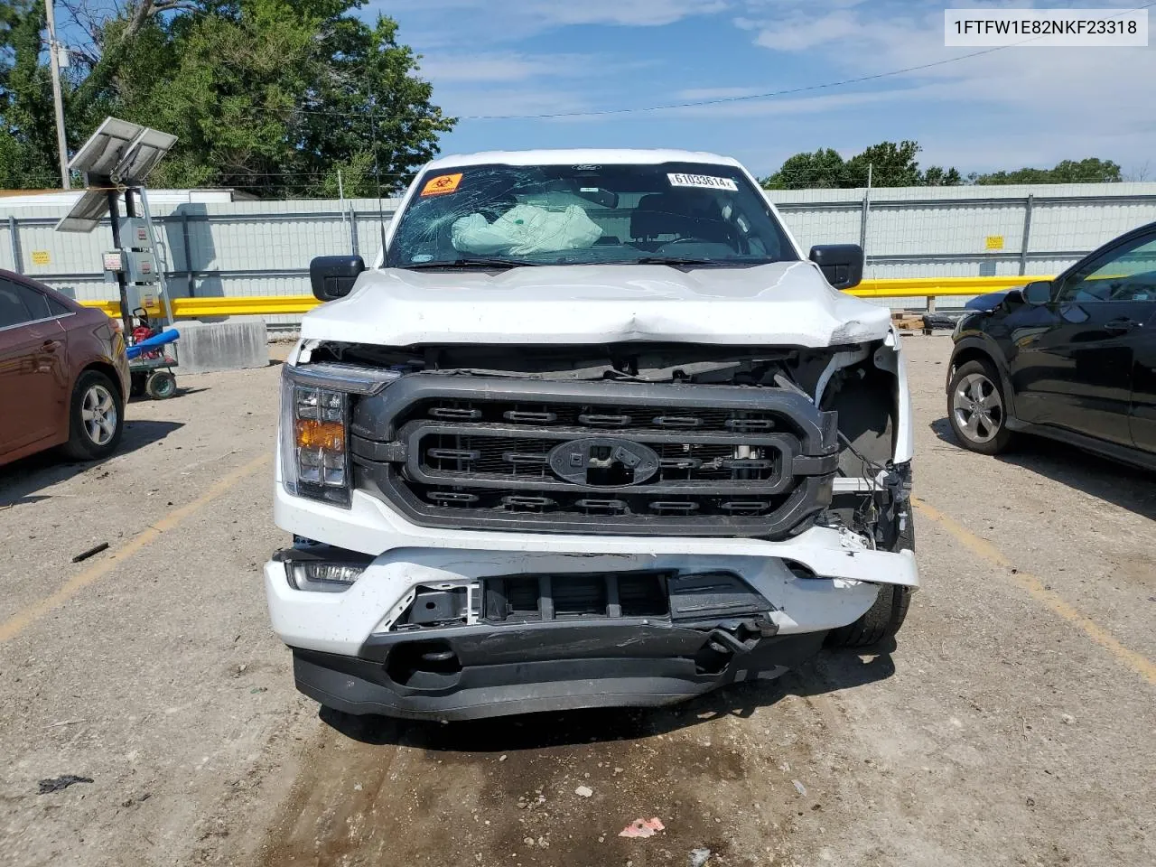 2022 Ford F150 Supercrew VIN: 1FTFW1E82NKF23318 Lot: 61033614