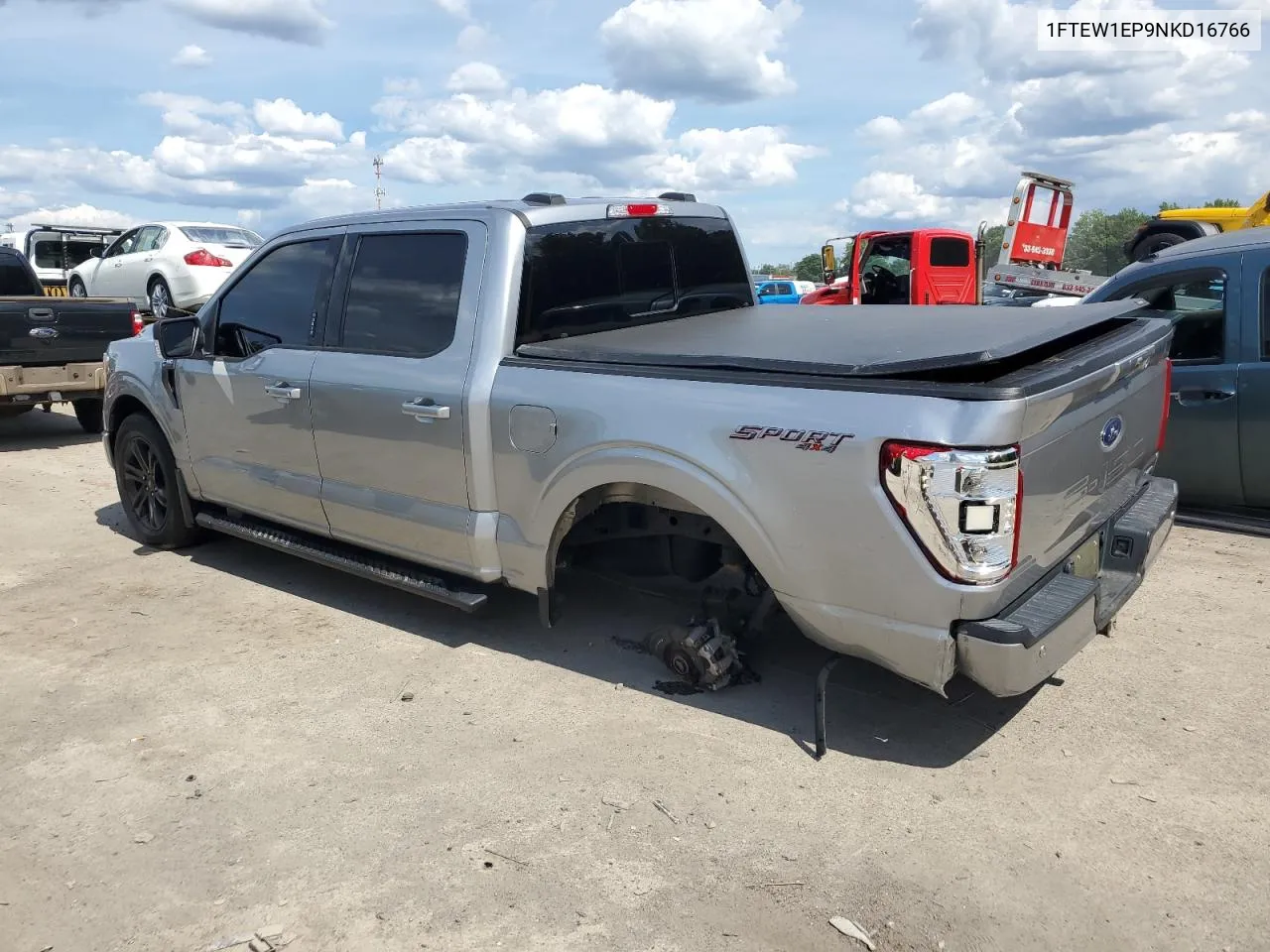 2022 Ford F150 Supercrew VIN: 1FTEW1EP9NKD16766 Lot: 61575384