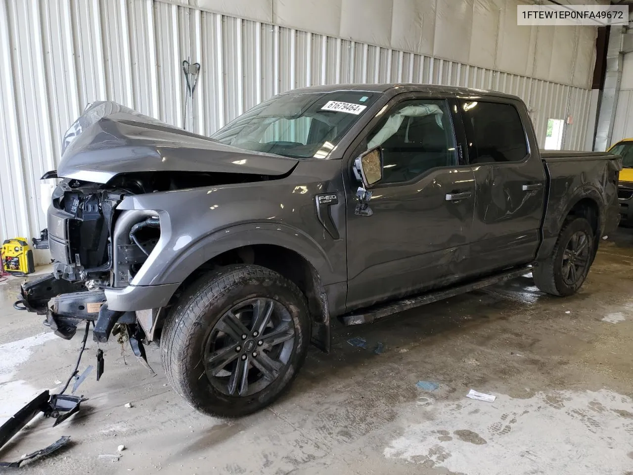 2022 Ford F150 Supercrew VIN: 1FTEW1EP0NFA49672 Lot: 61679464