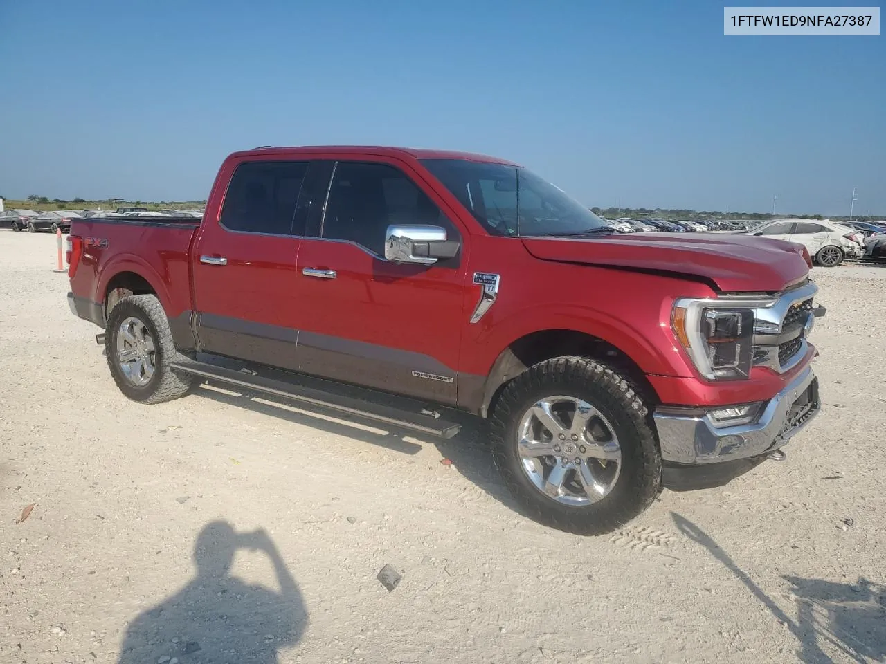 1FTFW1ED9NFA27387 2022 Ford F150 Supercrew