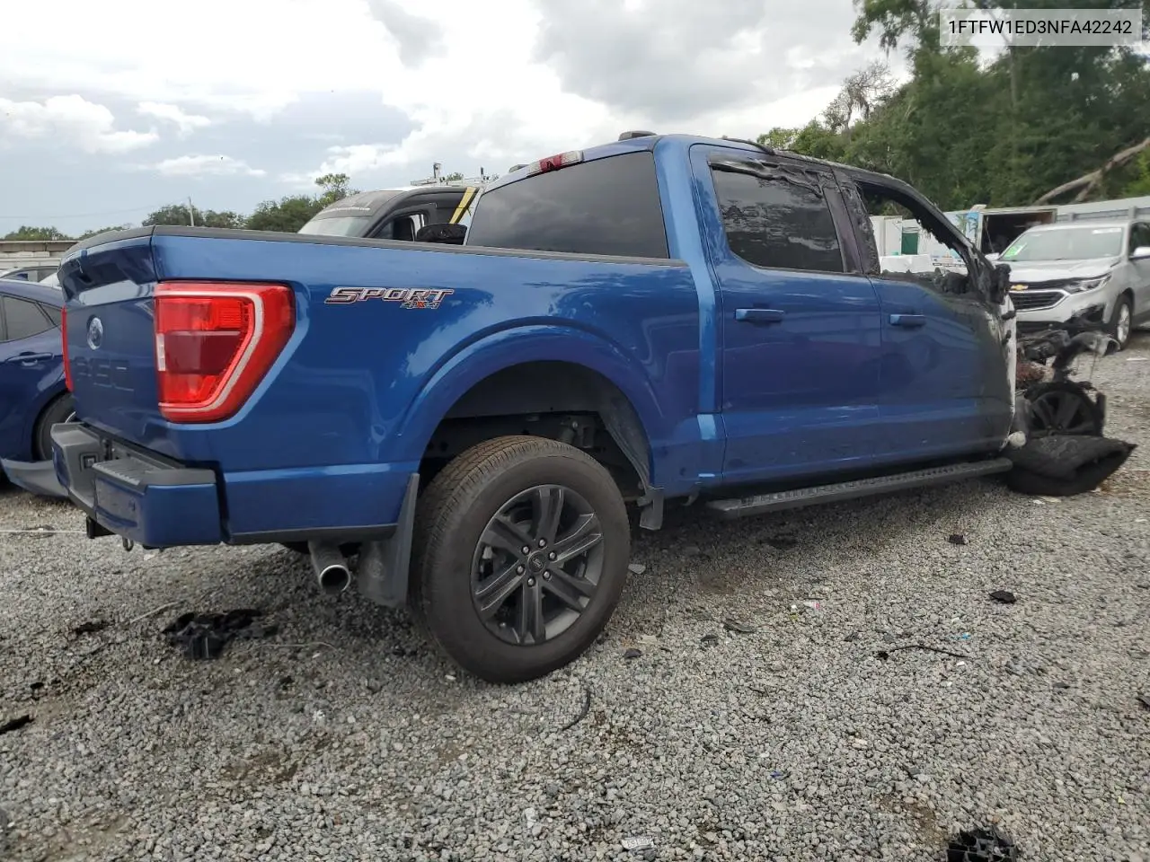 1FTFW1ED3NFA42242 2022 Ford F150 Supercrew