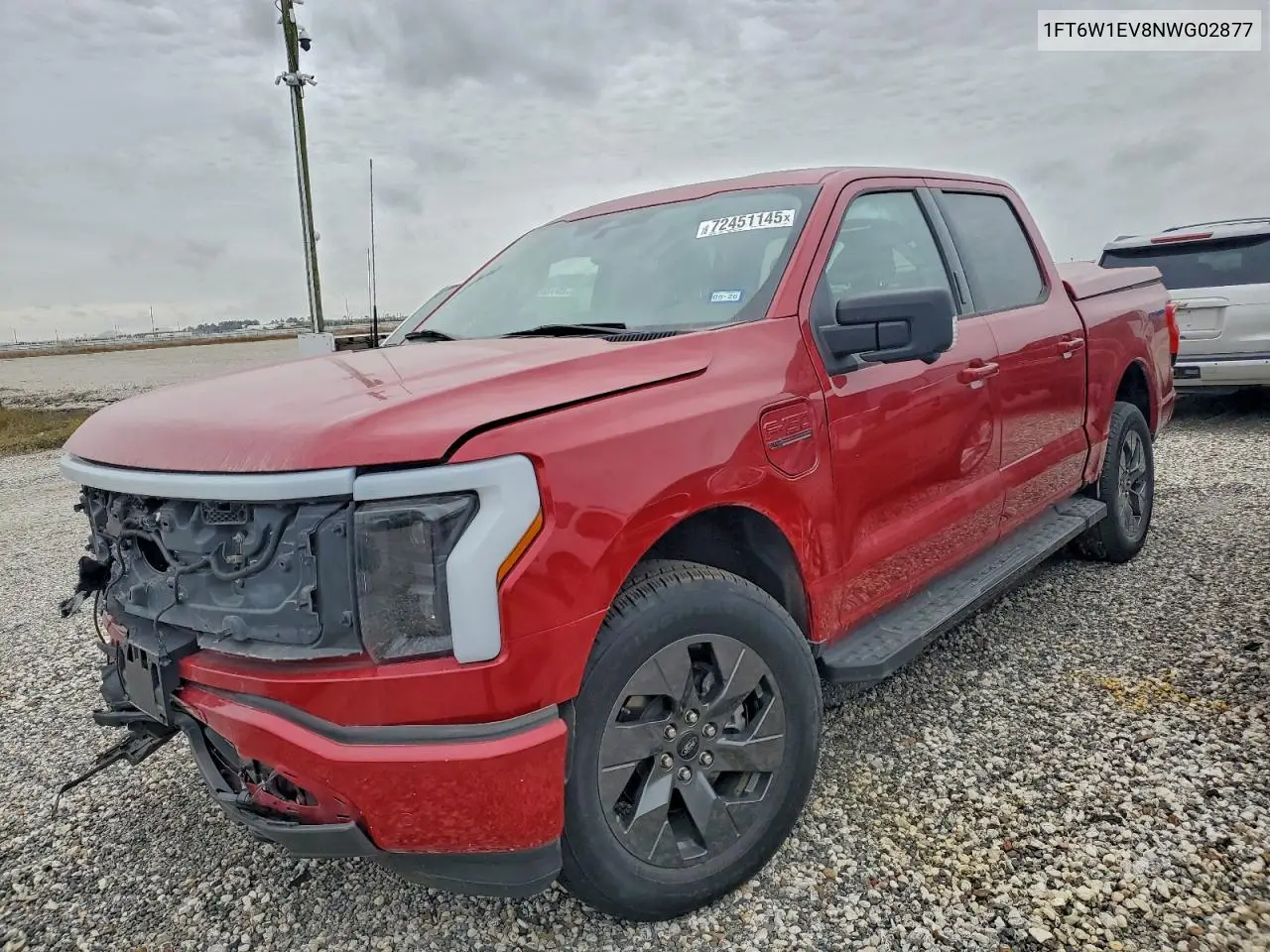 1FT6W1EV8NWG02877 2022 Ford F150 Lightning Pro
