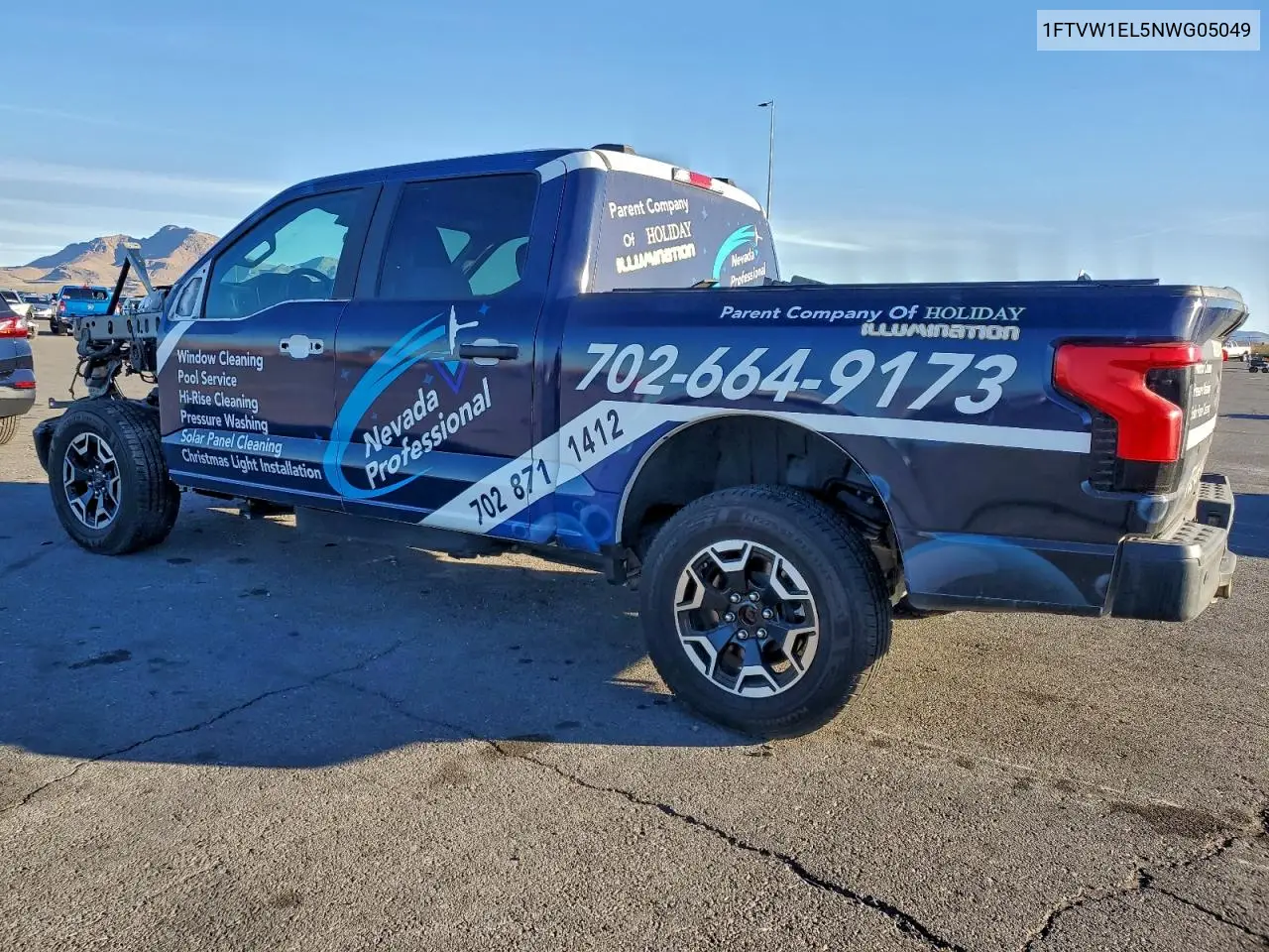 1FTVW1EL5NWG05049 2022 Ford F150 Lightning Pro