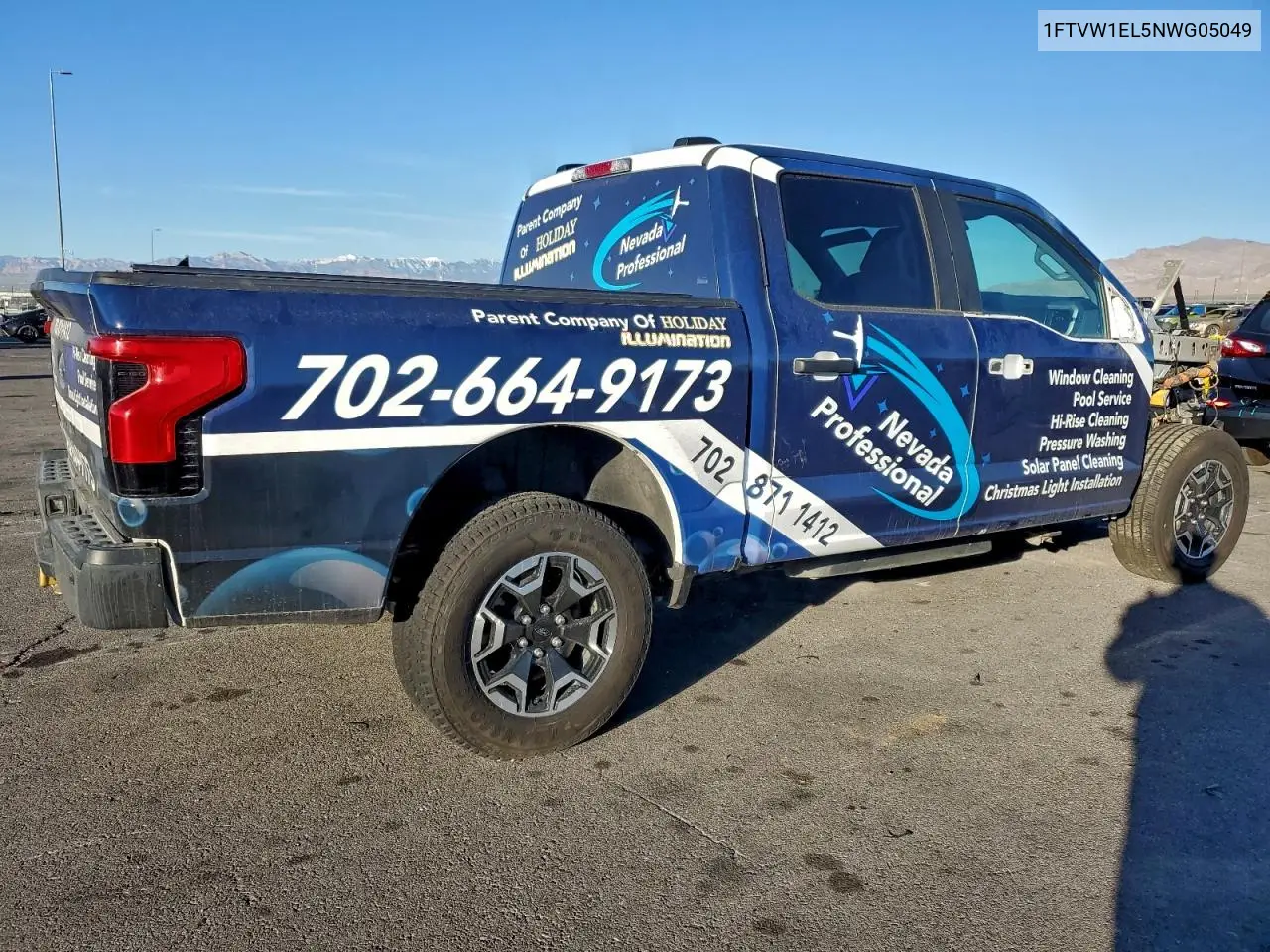 1FTVW1EL5NWG05049 2022 Ford F150 Lightning Pro