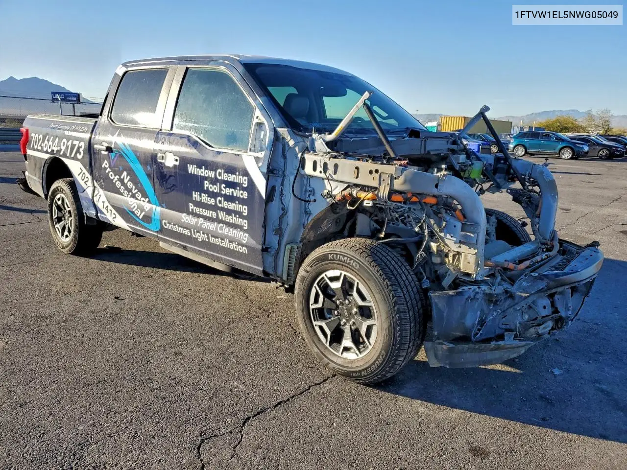 1FTVW1EL5NWG05049 2022 Ford F150 Lightning Pro