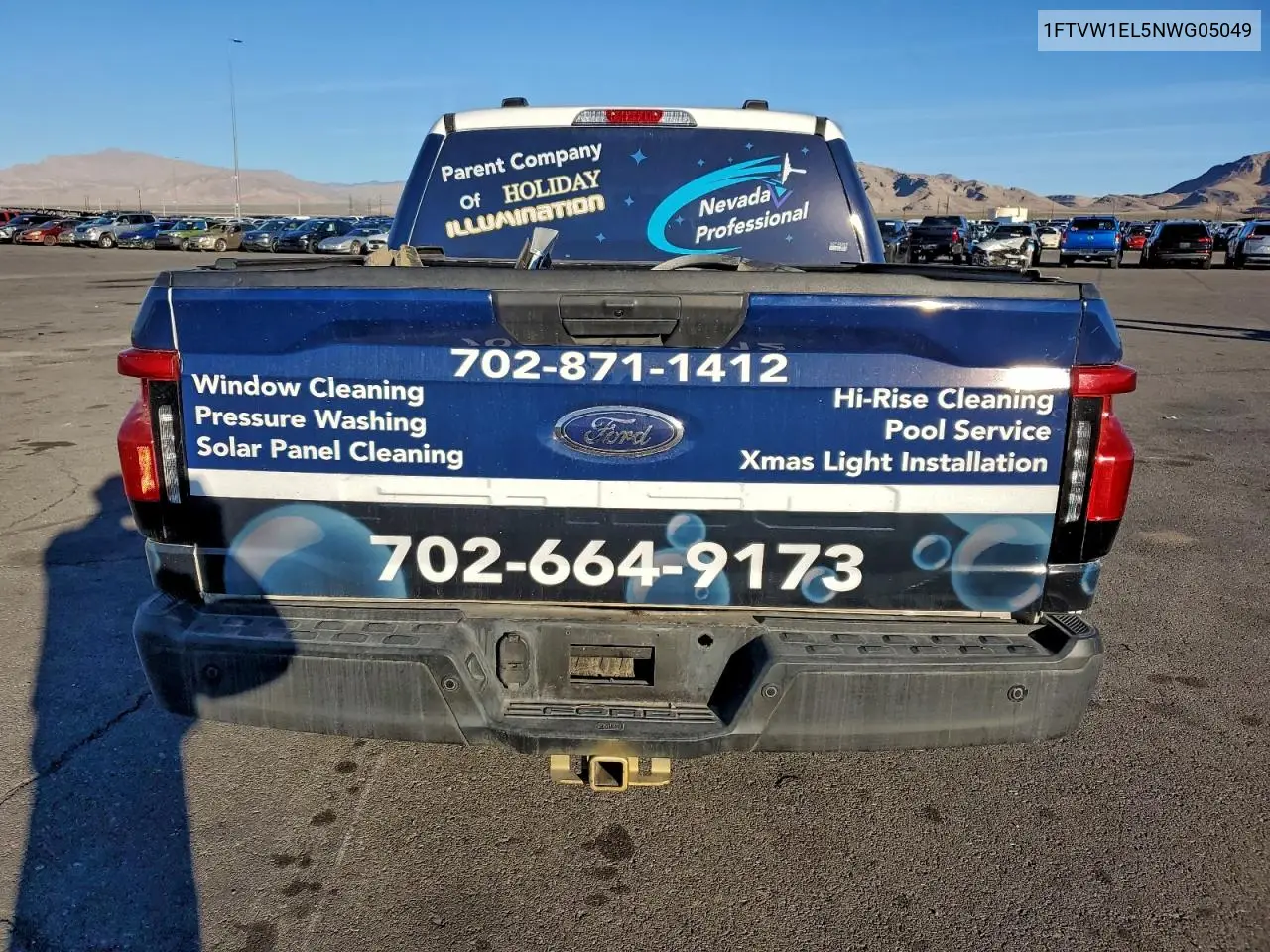 1FTVW1EL5NWG05049 2022 Ford F150 Lightning Pro