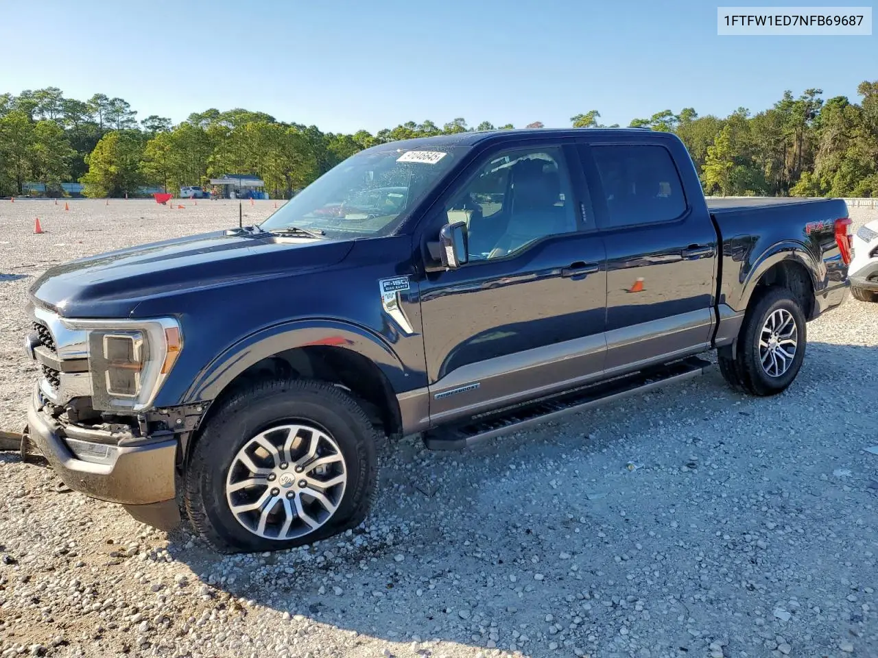 1FTFW1ED7NFB69687 2022 Ford F150 Supercrew