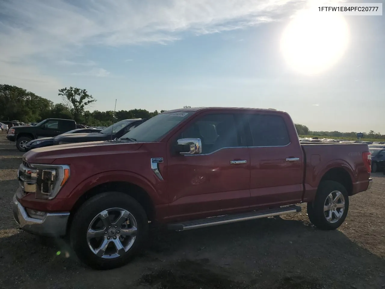 2023 Ford F150 Supercrew VIN: 1FTFW1E84PFC20777 Lot: 68563054