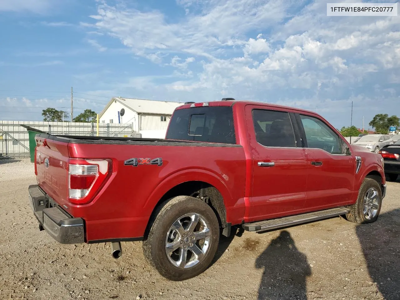 2023 Ford F150 Supercrew VIN: 1FTFW1E84PFC20777 Lot: 68563054