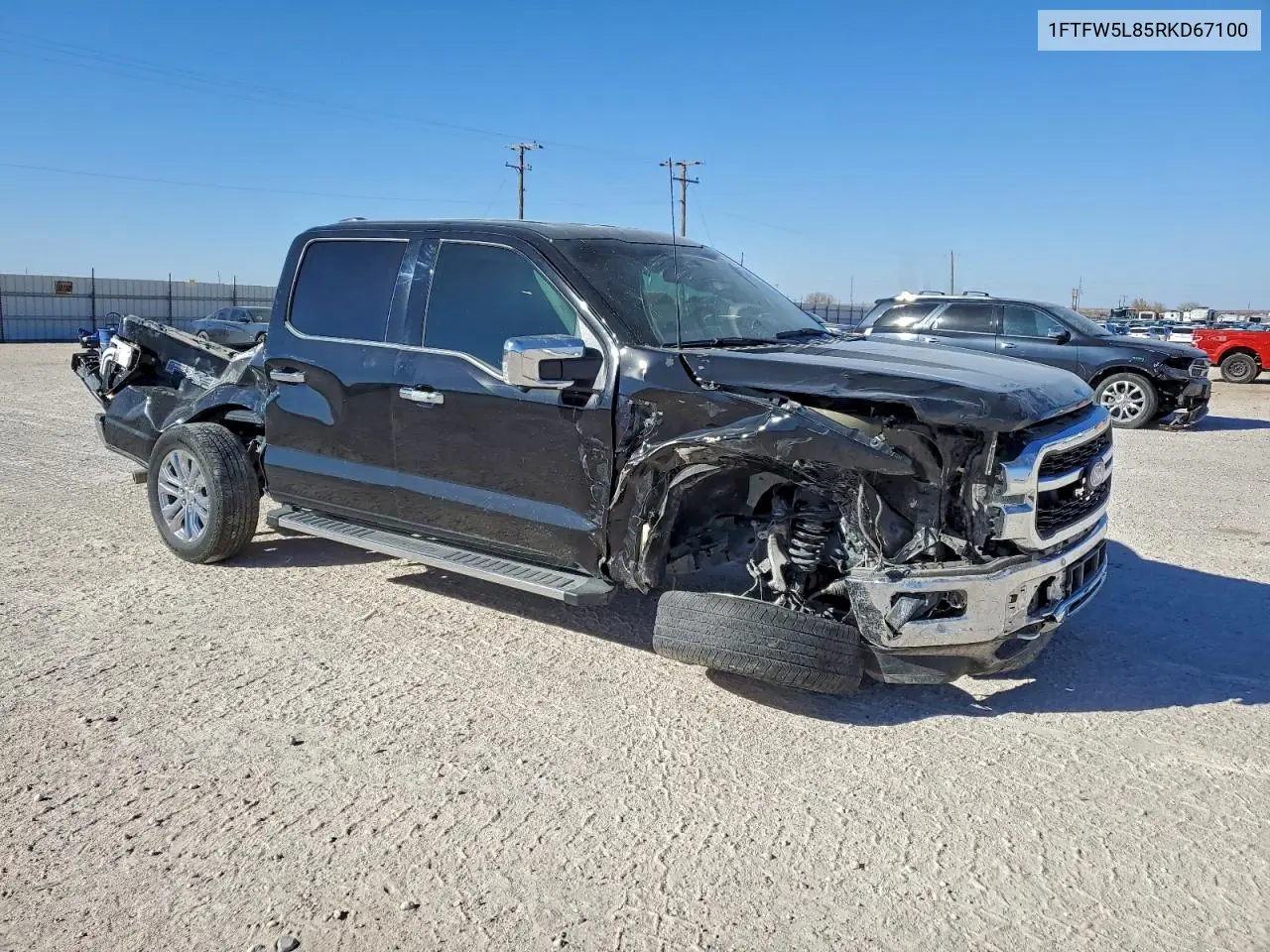 1FTFW5L85RKD67100 2024 Ford F150 Lariat