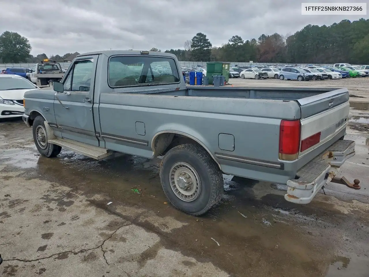 1FTFF25N8KNB27366 1989 Ford F250