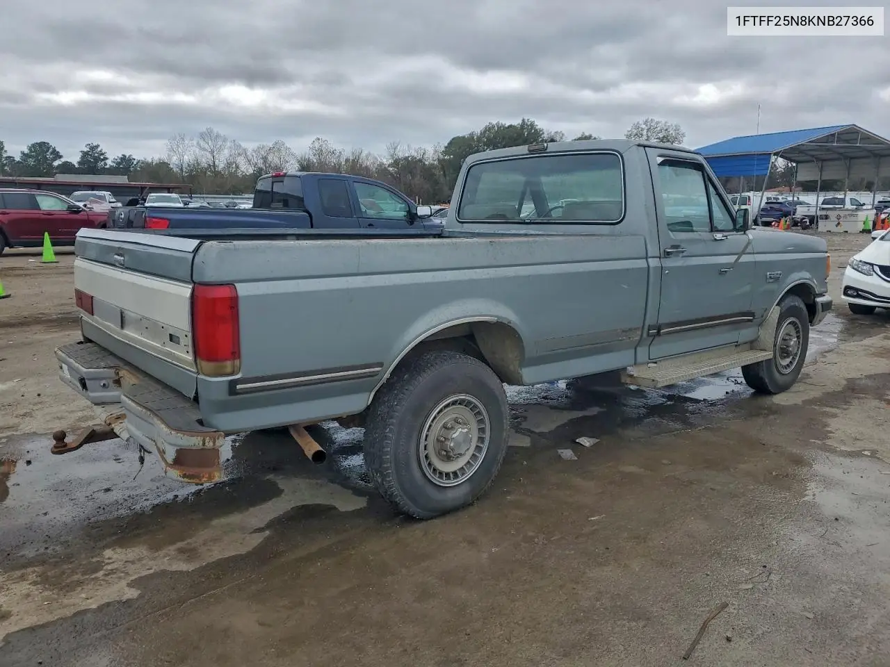 1FTFF25N8KNB27366 1989 Ford F250