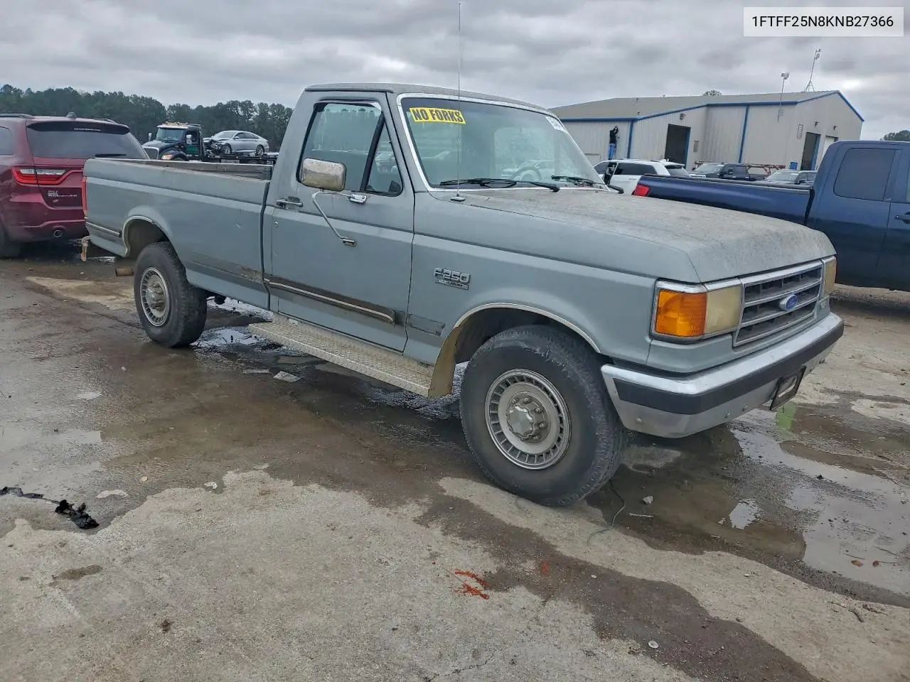 1FTFF25N8KNB27366 1989 Ford F250