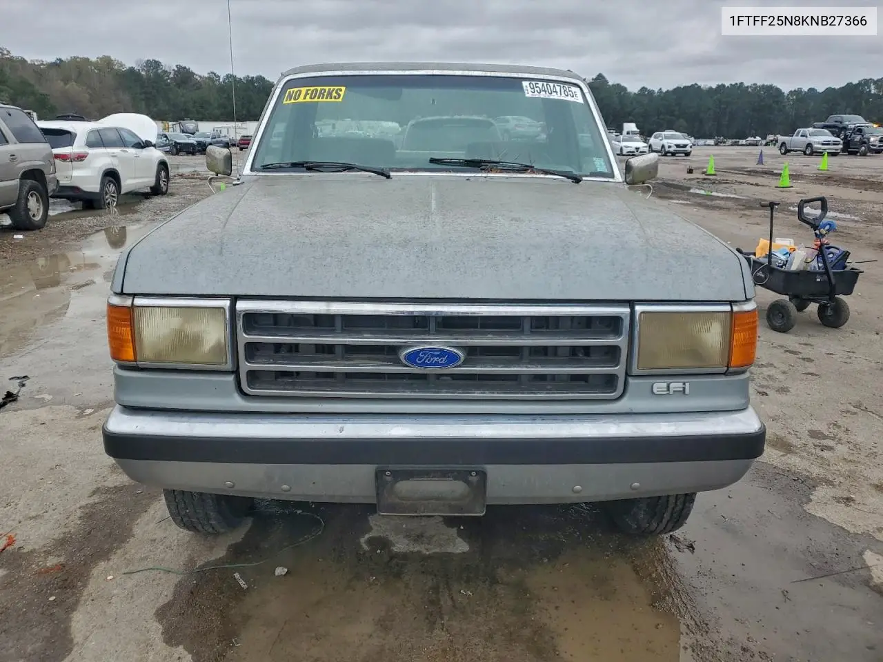 1FTFF25N8KNB27366 1989 Ford F250