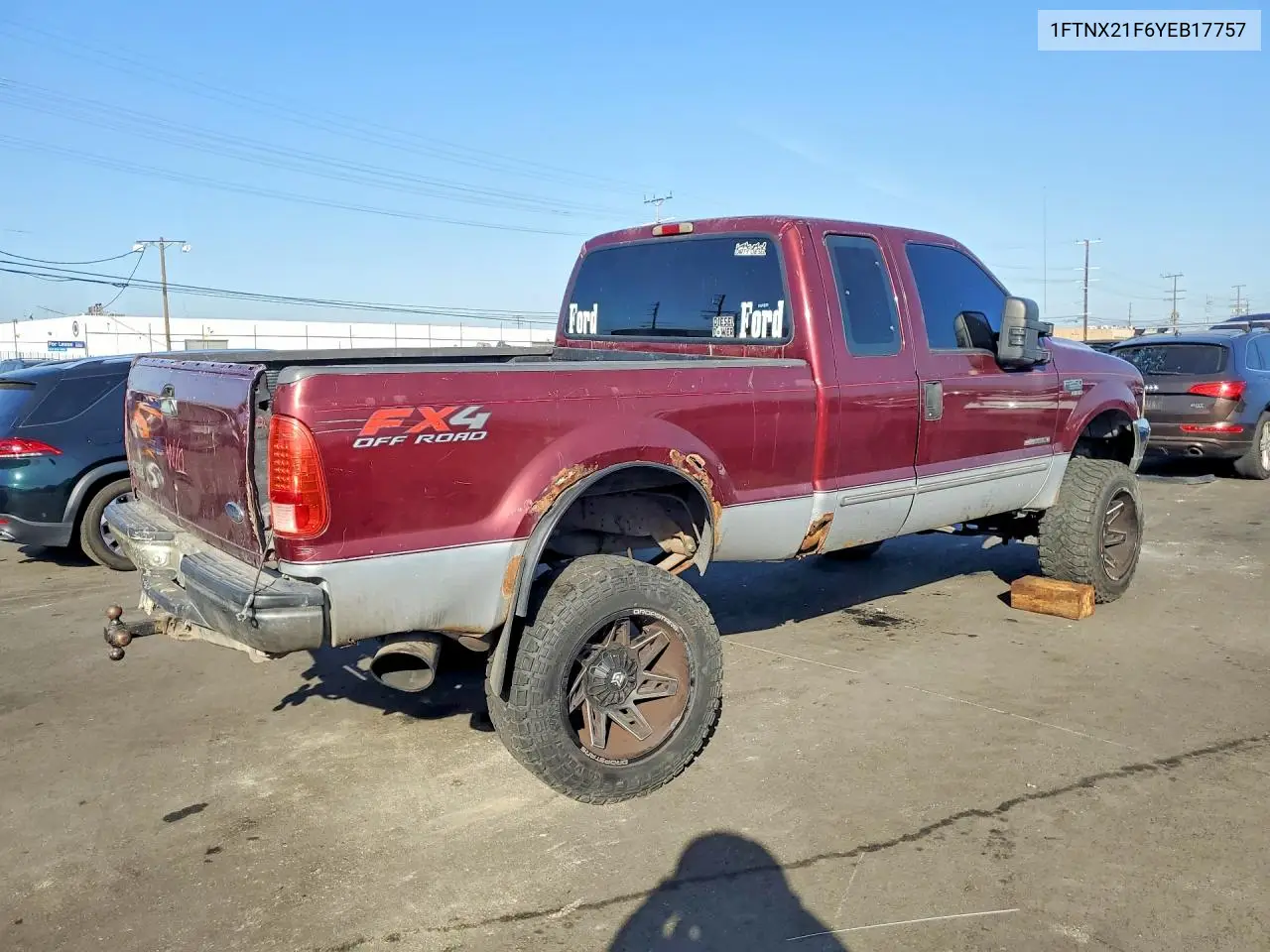 1FTNX21F6YEB17757 2000 Ford F250 Super Duty