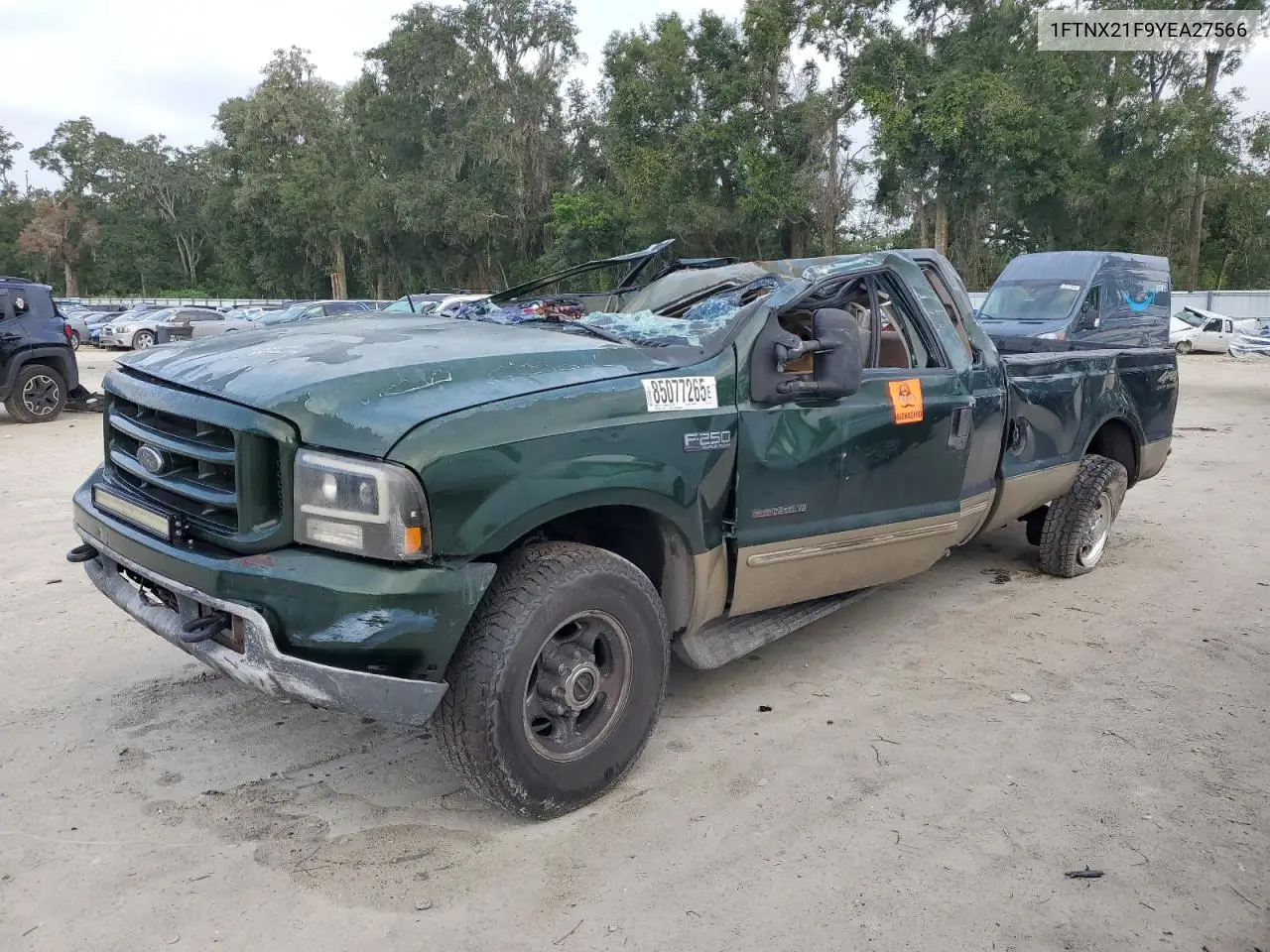 1FTNX21F9YEA27566 2000 Ford F250 Super Duty