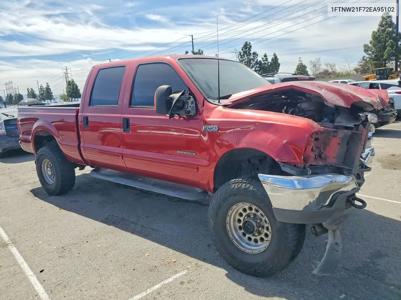 1FTNW21F72EA95102 2002 Ford F250 Super Duty