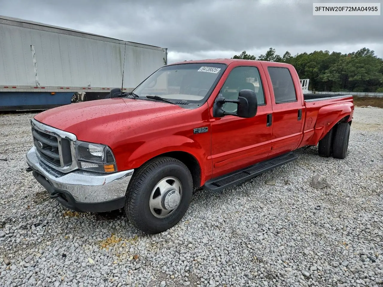 3FTNW20F72MA04955 2002 Ford F250 Super Duty