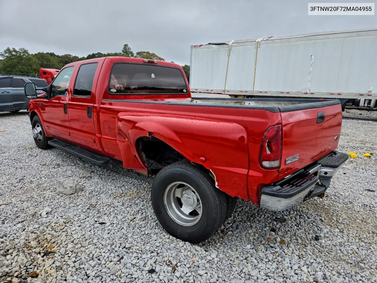 3FTNW20F72MA04955 2002 Ford F250 Super Duty