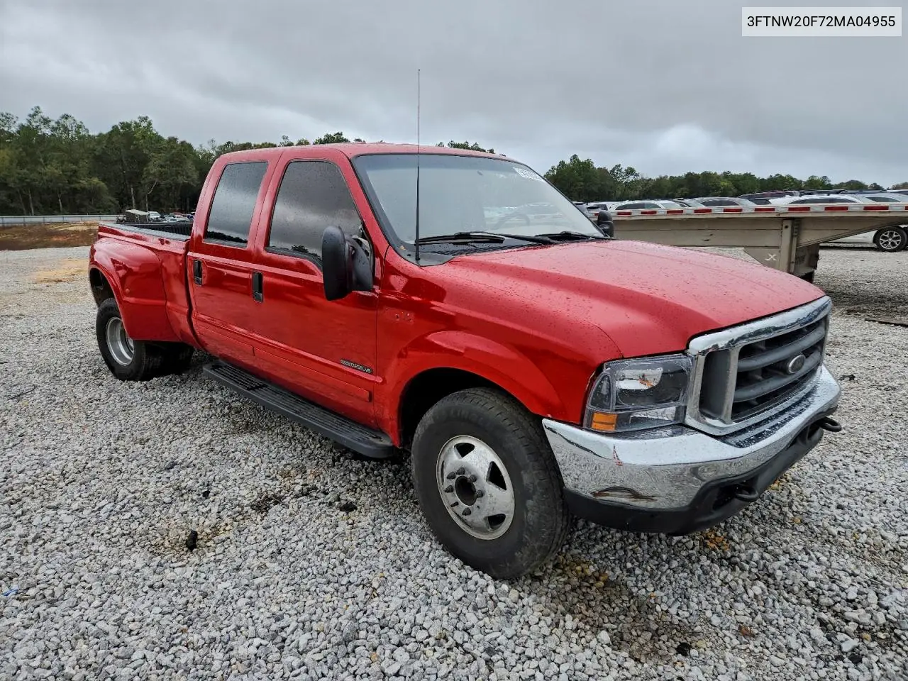 3FTNW20F72MA04955 2002 Ford F250 Super Duty