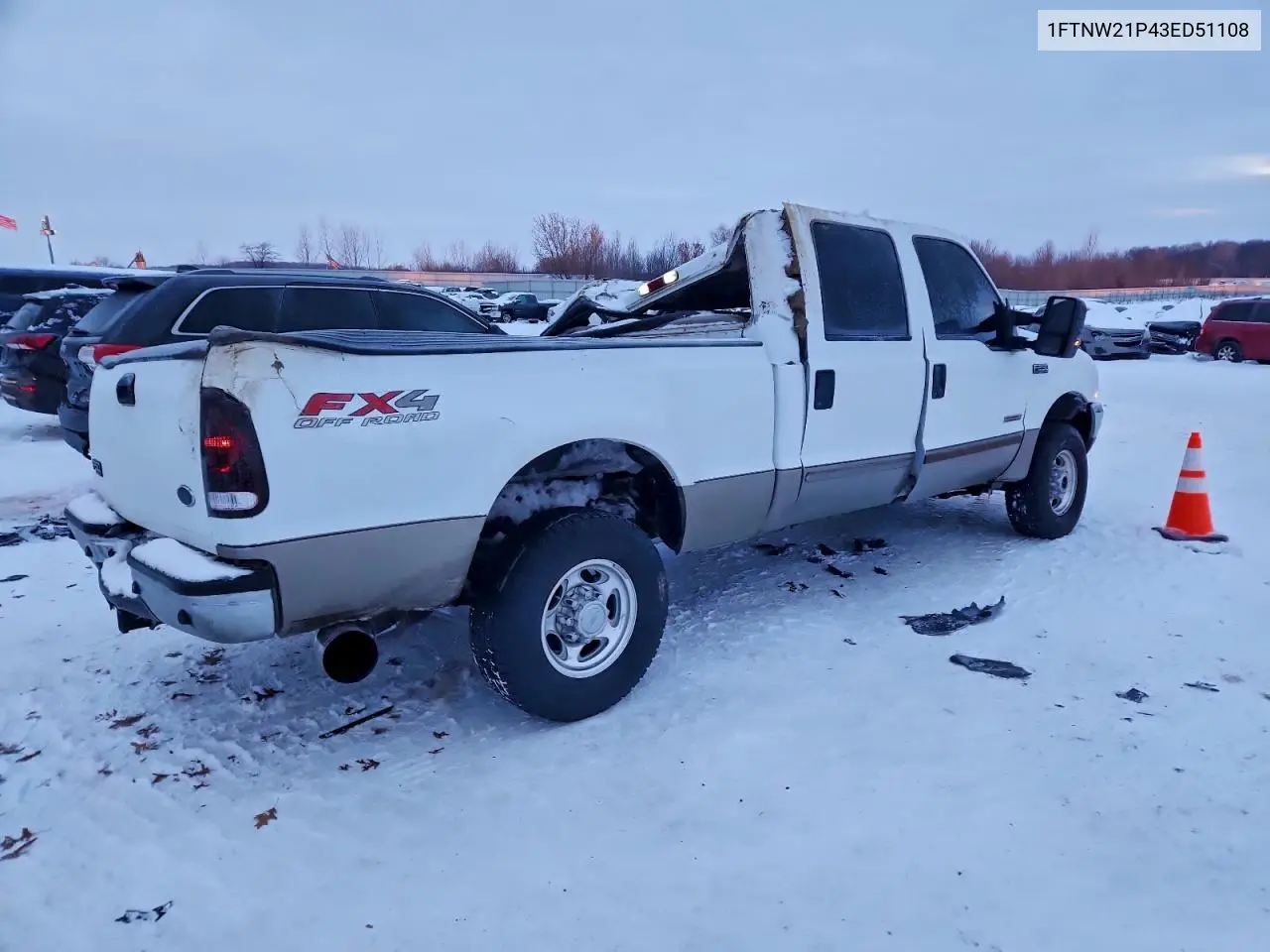 1FTNW21P43ED51108 2003 Ford F250 Super Duty