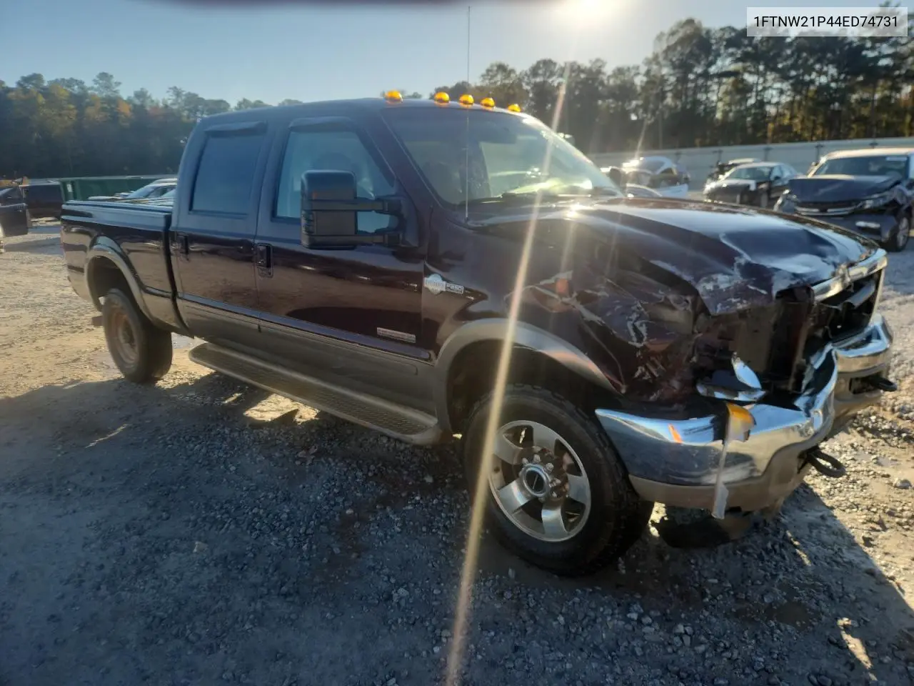 1FTNW21P44ED74731 2004 Ford F250 Super Duty