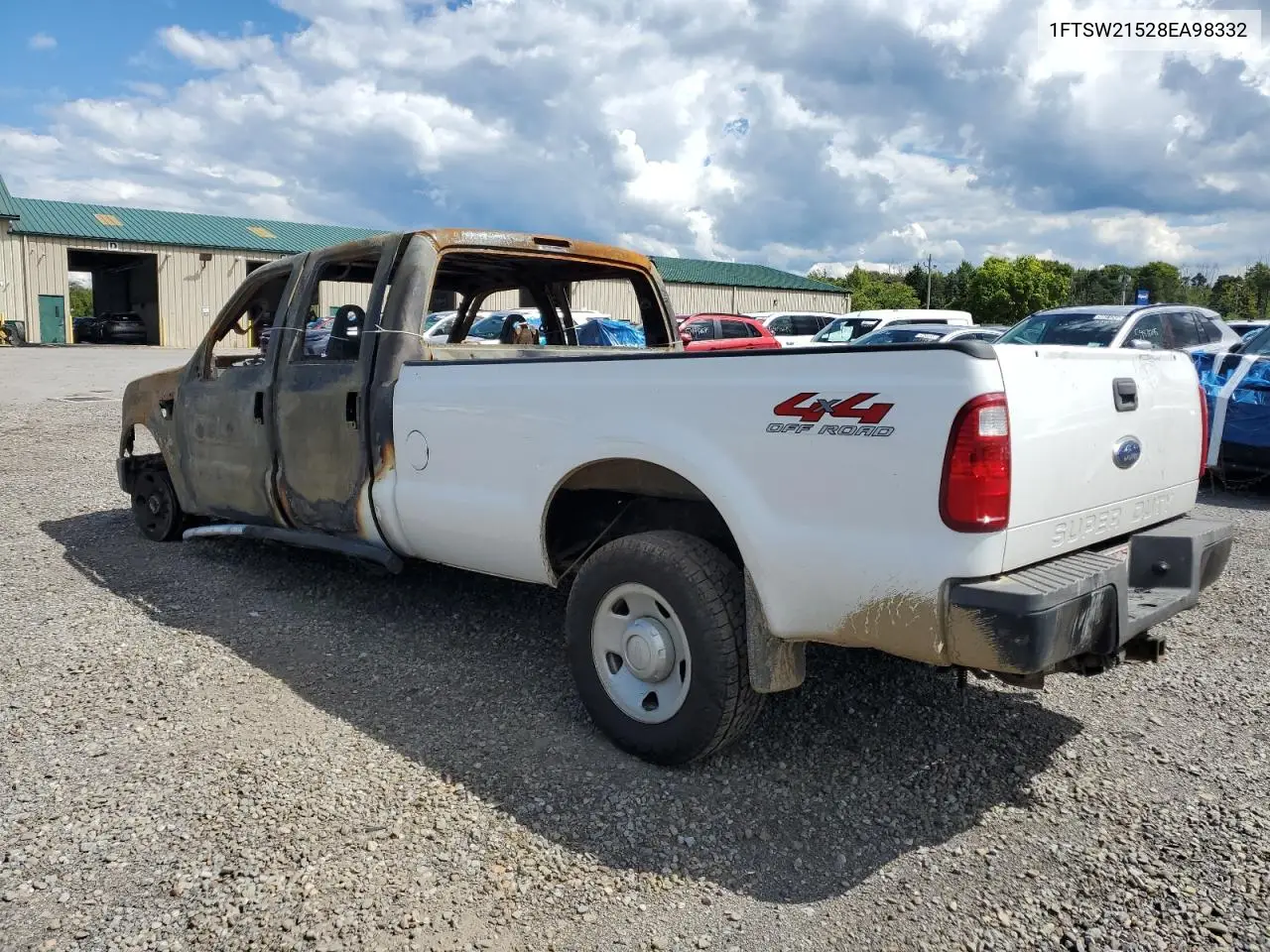1FTSW21528EA98332 2008 Ford F250 Super Duty