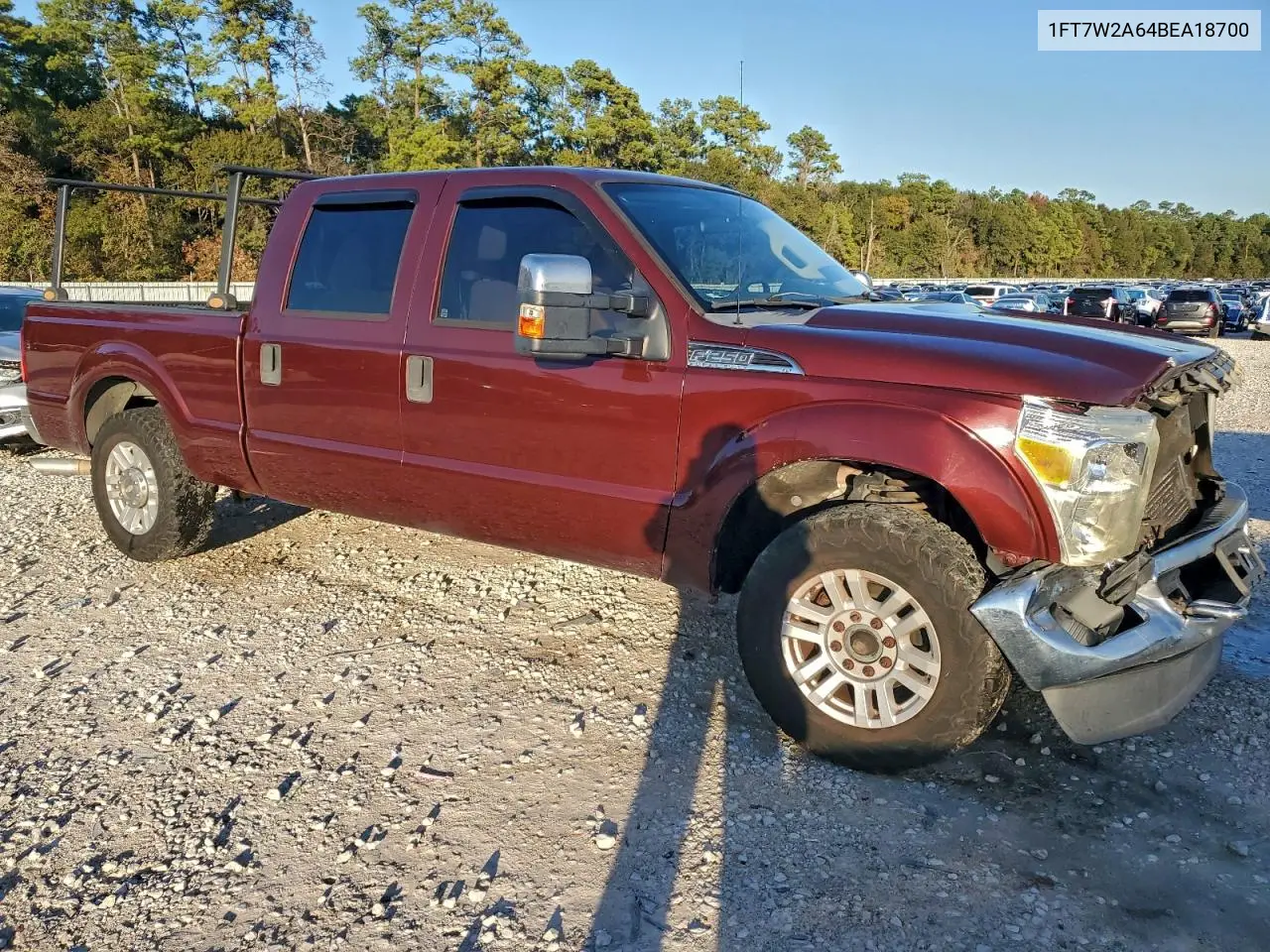 1FT7W2A64BEA18700 2011 Ford F250 Super Duty