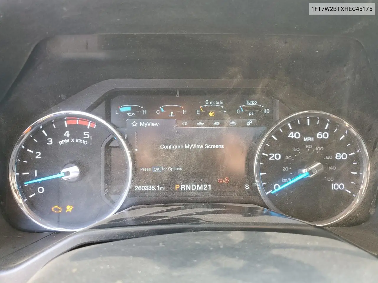1FT7W2BTXHEC45175 2017 Ford F250 Super Duty