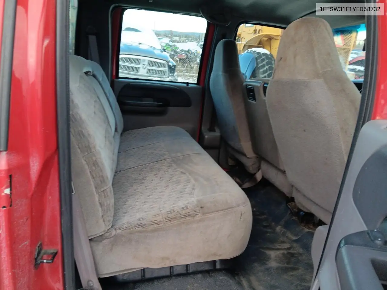 1FTSW31F1YED68732 2000 Ford F350 Srw Super Duty