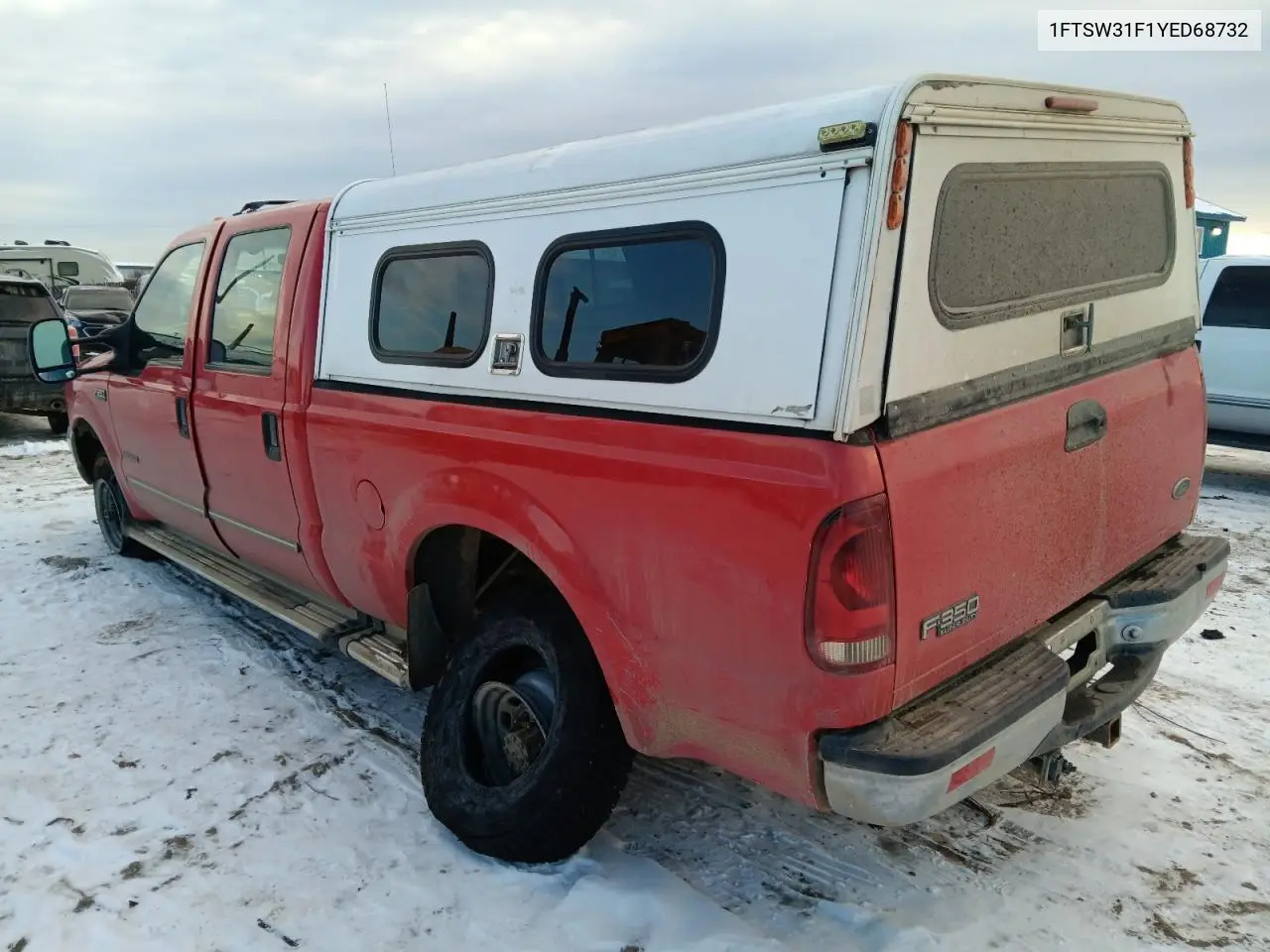 1FTSW31F1YED68732 2000 Ford F350 Srw Super Duty