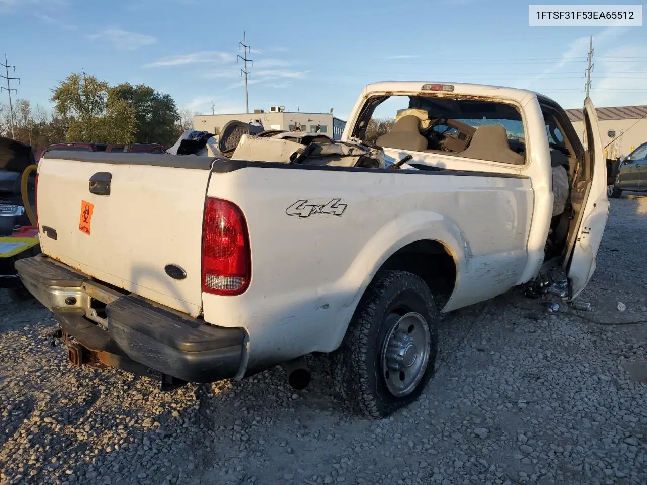 1FTSF31F53EA65512 2003 Ford F350 Srw Super Duty