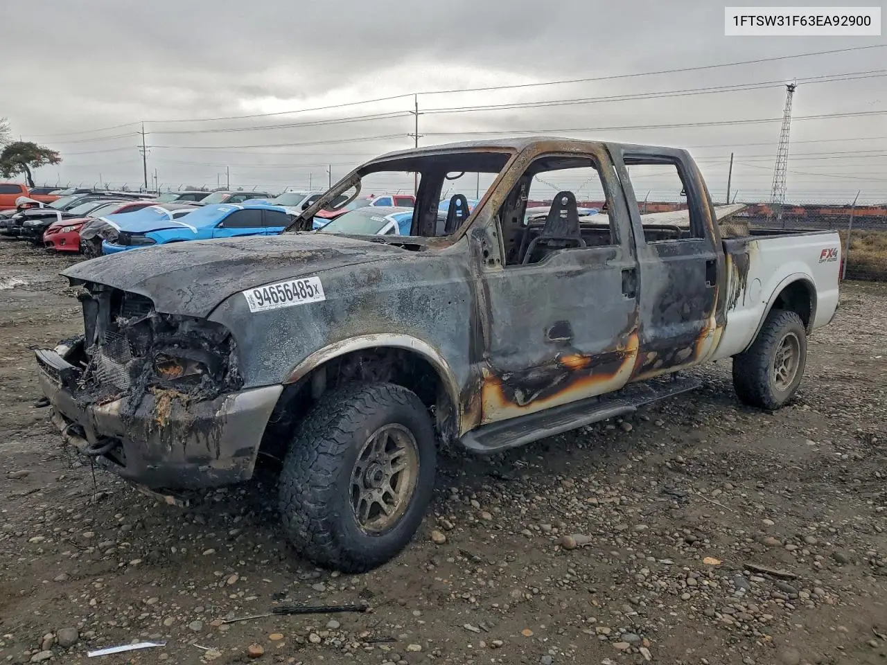 1FTSW31F63EA92900 2003 Ford F350 Srw Super Duty