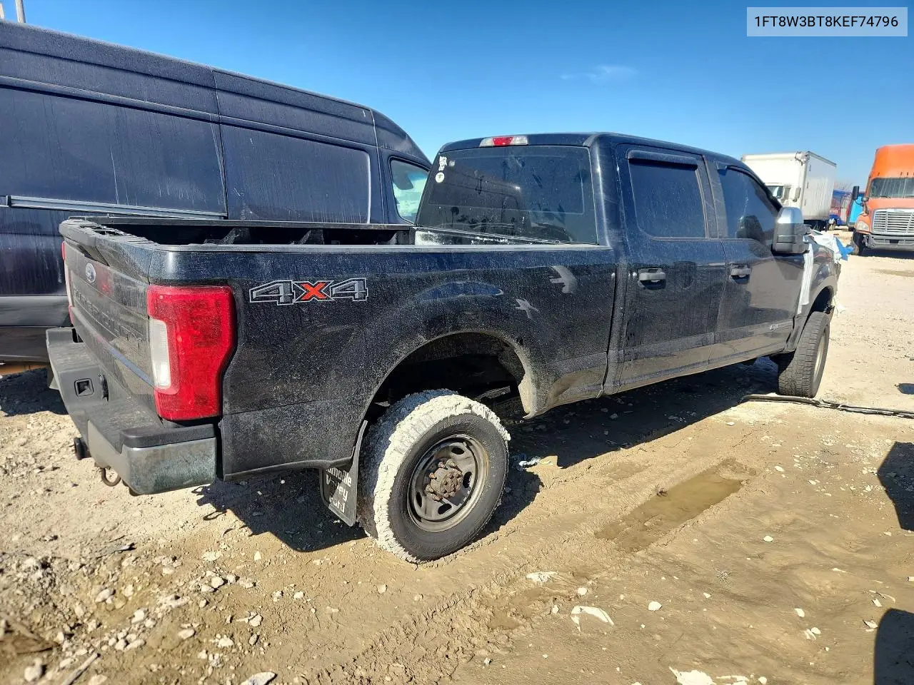 1FT8W3BT8KEF74796 2019 Ford F350 Super Duty