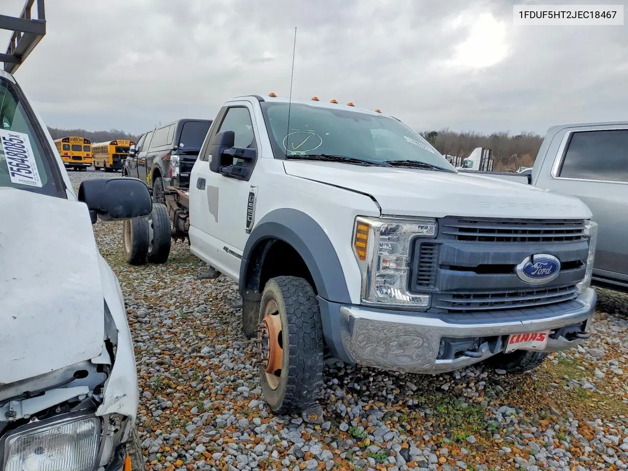 2018 Ford F550 Super Duty VIN: 1FDUF5HT2JEC18467 Lot: 80374755